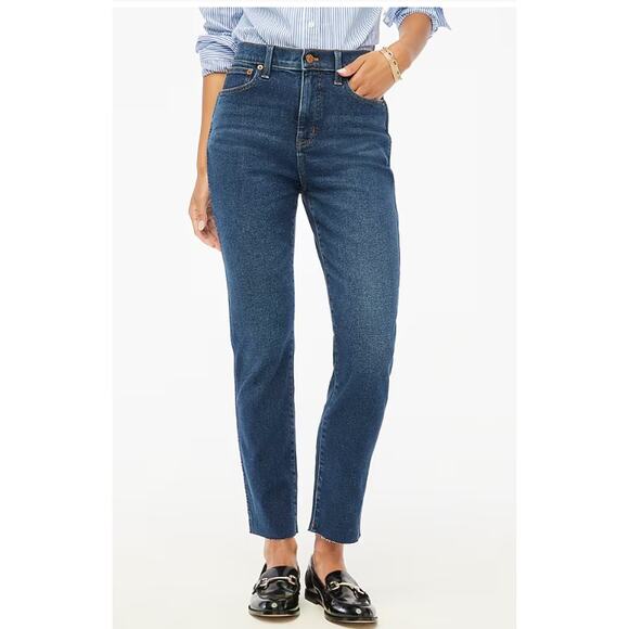 J.Crew Factory Classic Vintage All-Day Stretch Ether Blue Wash Jeans Women Sz 35 - Picture 10 of 11